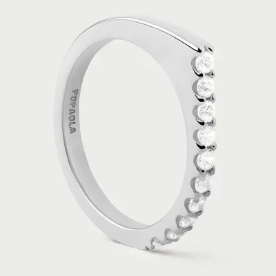 PDPAOLA GLOSS SILVER RING AN02-E90