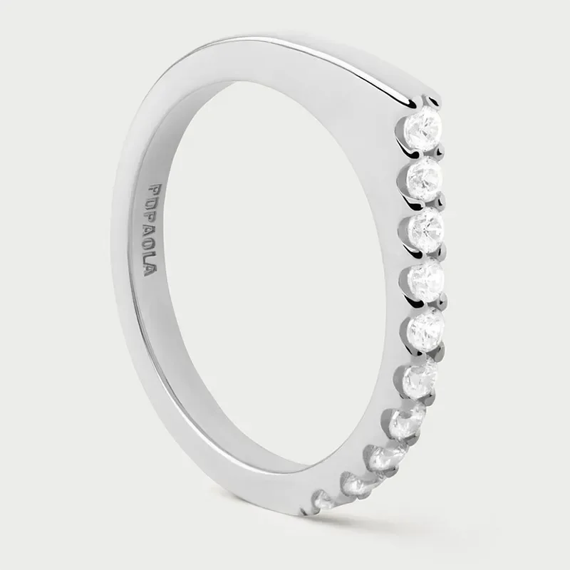 PDPAOLA GLOSS SILVER RING AN02-E90