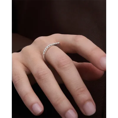 PDPAOLA GLOSS SILVER RING AN02-E90