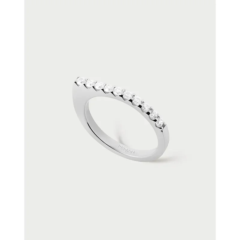 PDPAOLA GLOSS SILVER RING AN02-E90