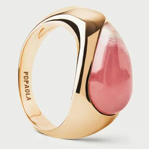 PDPAOLA RHODOCHROSITE LUNA STAMP RING ANB1-E88