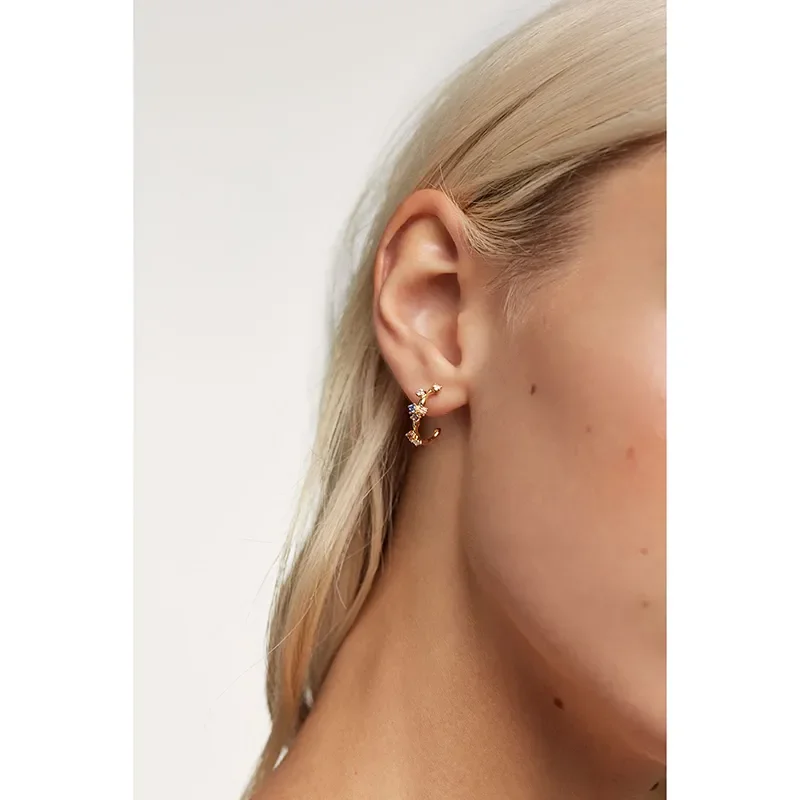 PDPAOLA FIVE GOLD EARRINGS AR01-289-U