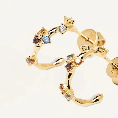 PDPAOLA FIVE GOLD EARRINGS AR01-289-U