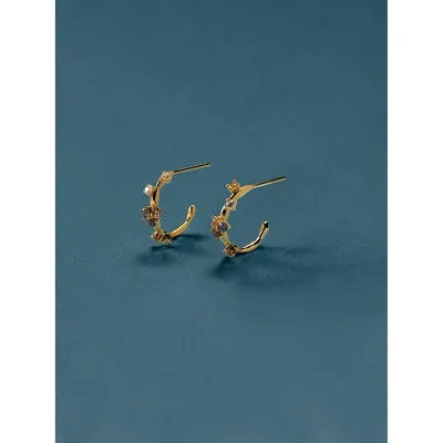 PDPAOLA FIVE GOLD EARRINGS AR01-289-U