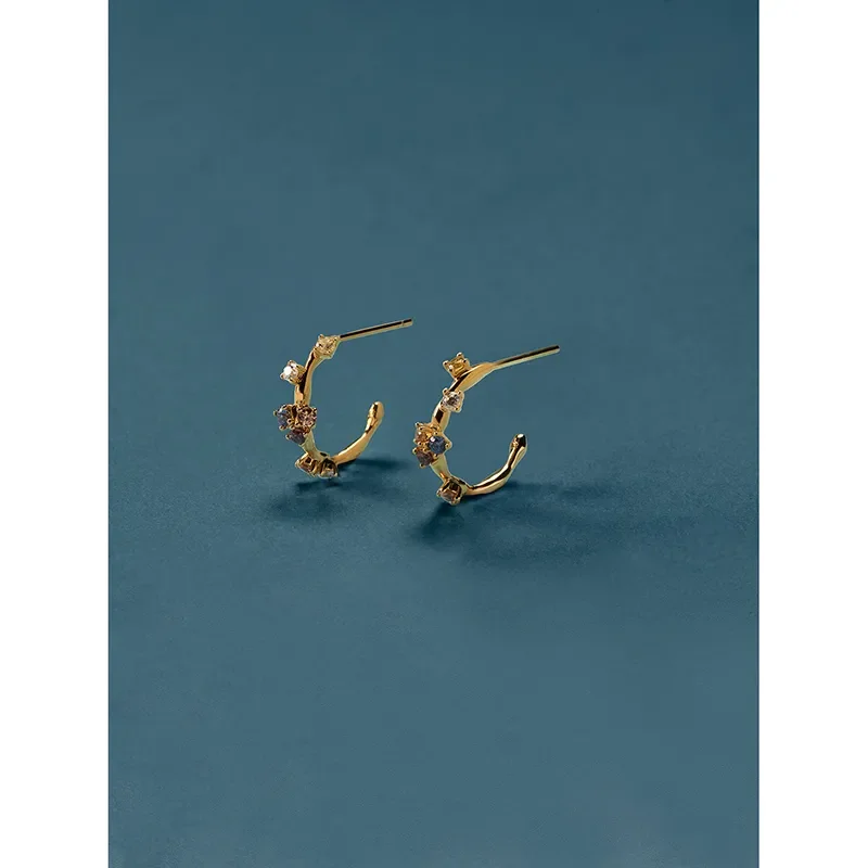 PDPAOLA FIVE GOLD EARRINGS AR01-289-U