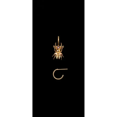 PDPAOLA STRENGTH BEETLE EARRINGS AR01-366-U