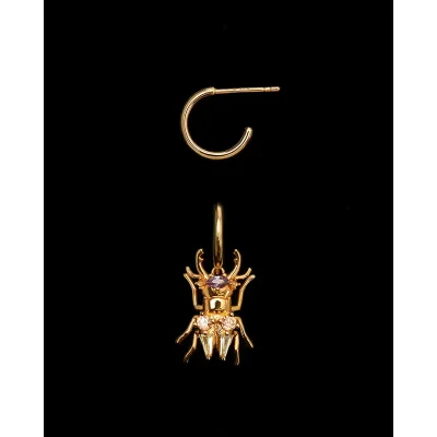 PDPAOLA STRENGTH BEETLE EARRINGS AR01-366-U
