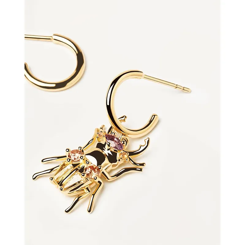 PDPAOLA STRENGTH BEETLE EARRINGS AR01-366-U