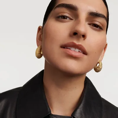 PDPAOLA MARINA HOOP EARRINGS AR01-B85-U