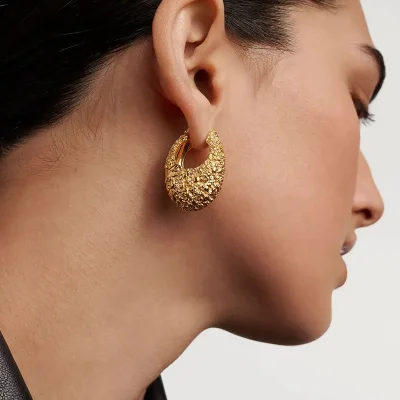 PDPAOLA MARINA HOOP EARRINGS AR01-B85-U