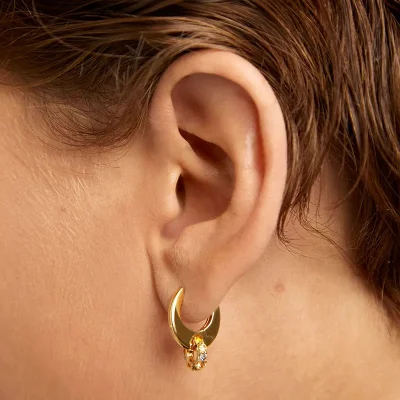 PDPAOLA RAINBOW SPIN HOOP EARRINGS  AR01-B89-U