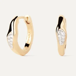 PDPAOLA ONDA HOOP EARRINGS AR01-C12-U