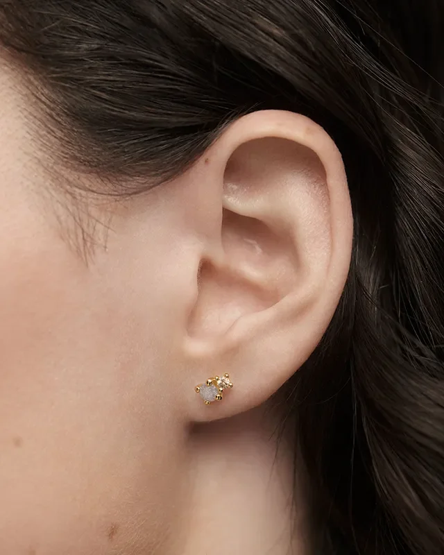 PDPAOLA FOG STUD EARRINGS AR01-C68-U