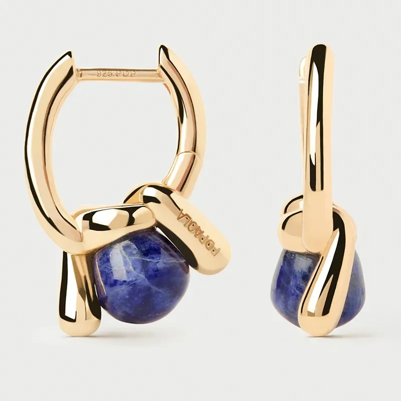 PDPAOLA SODALITE NEXUS HOOP EARRINGS AR01-D18-U