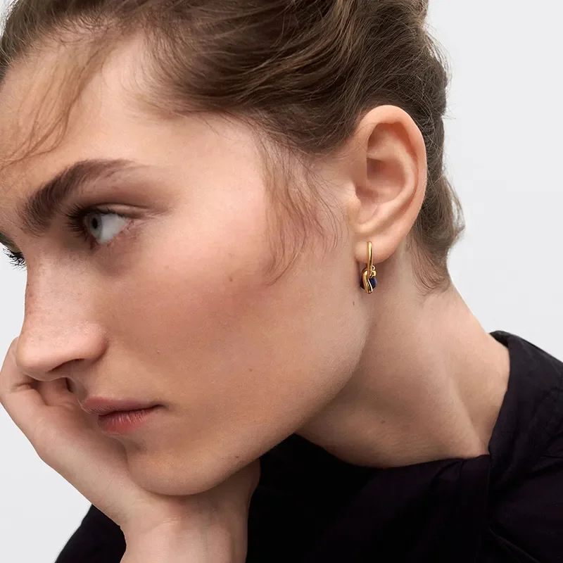 PDPAOLA SODALITE NEXUS HOOP EARRINGS AR01-D18-U