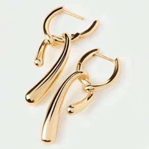 PDPAOLA TWIST HOOP EARRINGS AR01-D27-U
