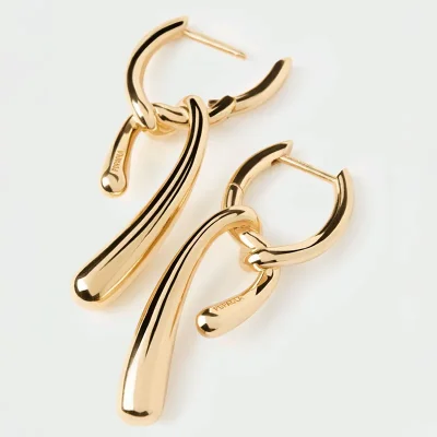 PDPAOLA TWIST HOOP EARRINGS AR01-D27-U