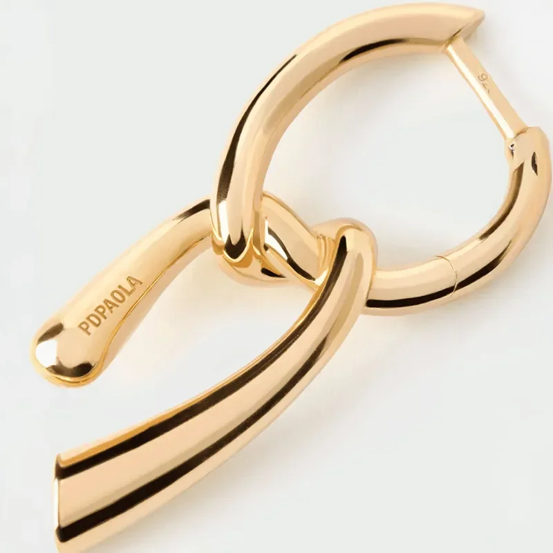 PDPAOLA TWIST HOOP EARRINGS AR01-D27-U