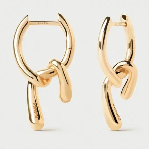 PDPAOLA MINI TWIST HOOP EARRINGS AR01-D28-U