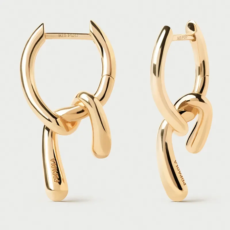 PDPAOLA MINI TWIST HOOP EARRINGS AR01-D28-U