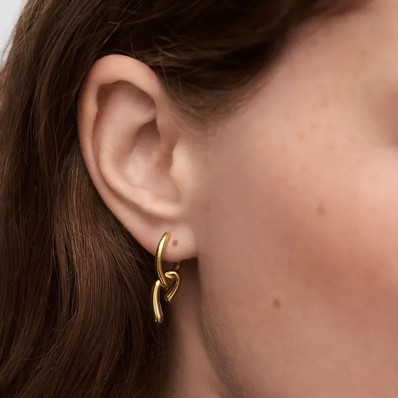 PDPAOLA MINI TWIST HOOP EARRINGS AR01-D28-U