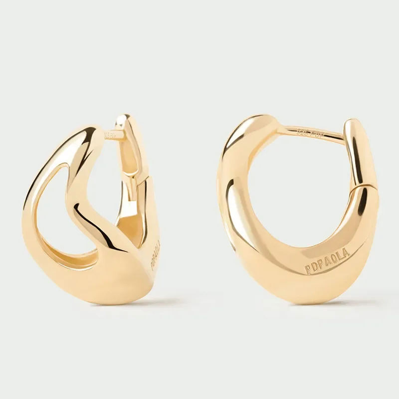 PDPAOLA TEMPO HOOP EARRINGS AR01-D42-U