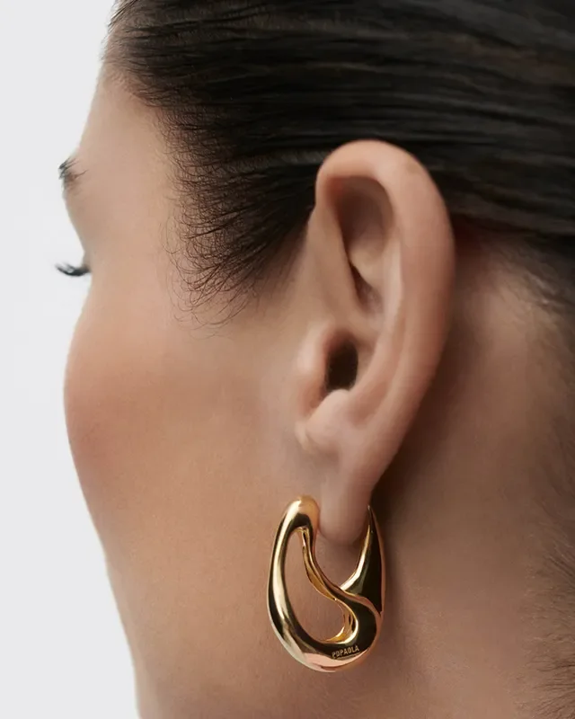 PDPAOLA BRISA HOOP EARRINGS AR01-D48-U