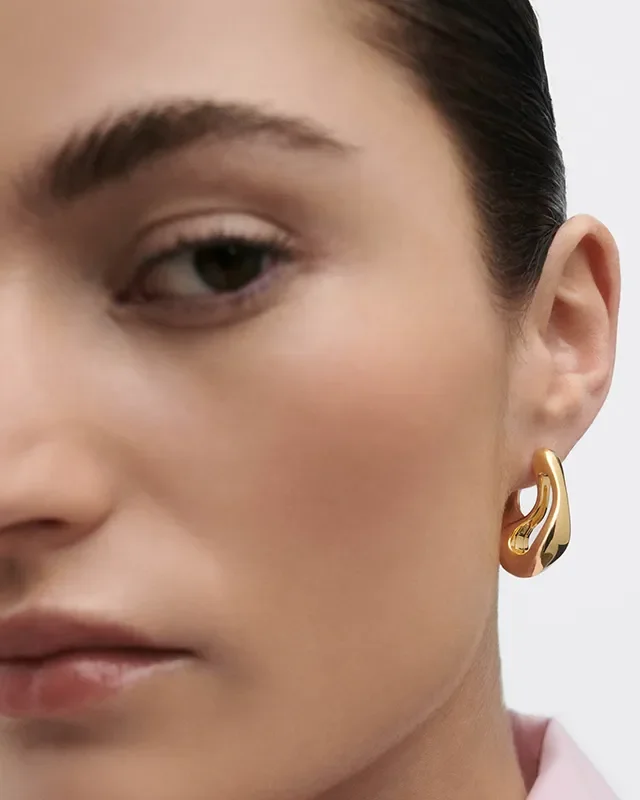 PDPAOLA BRISA HOOP EARRINGS AR01-D48-U