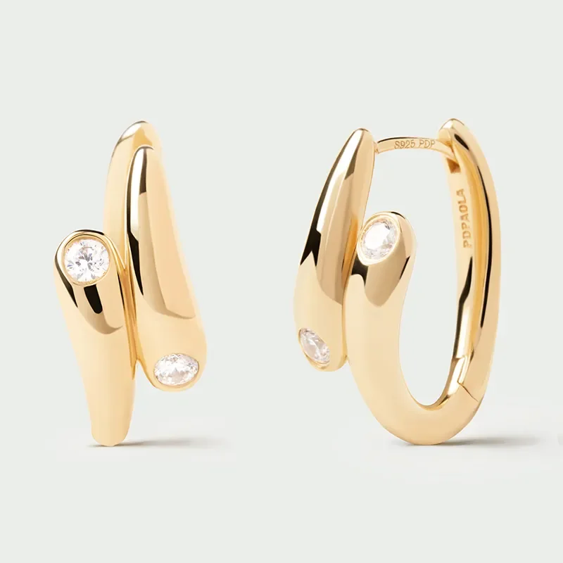 PDPAOLA CARAMELLE HOOP EARRINGS AR01-E04-U