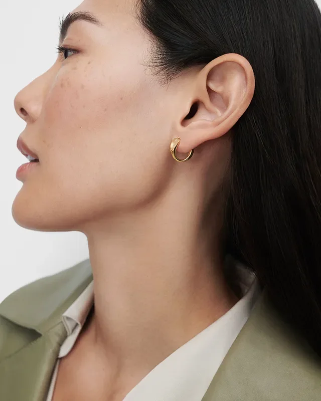 PDPAOLA PREHNITE ISLA HOOP EARRINGS AR01-E48-U