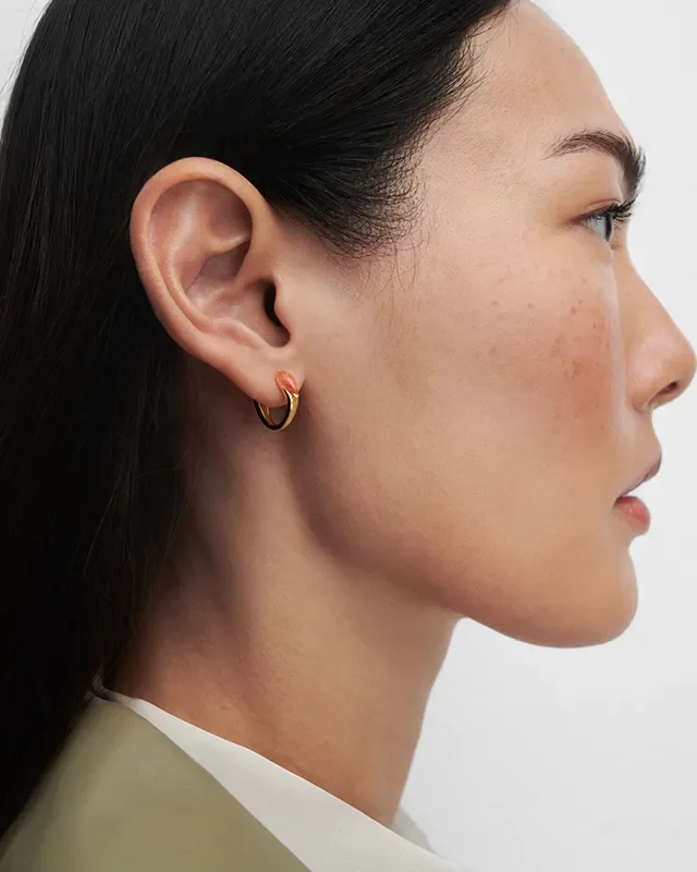 PDPAOLA SUNSTONE ISLA HOOP EARRINGS AR01-E50-U