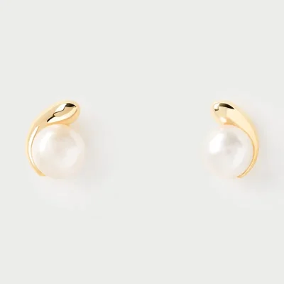 PDPAOLA LA PERLA MINI STUD EARRINGS AR01-E61-U