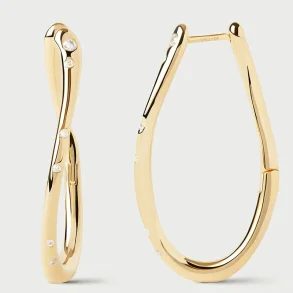PDPAOLA AIR HOOP EARRINGS AR01-F50-U