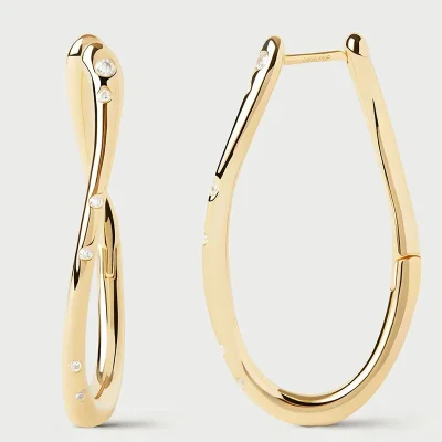 PDPAOLA AIR HOOP EARRINGS AR01-F50-U
