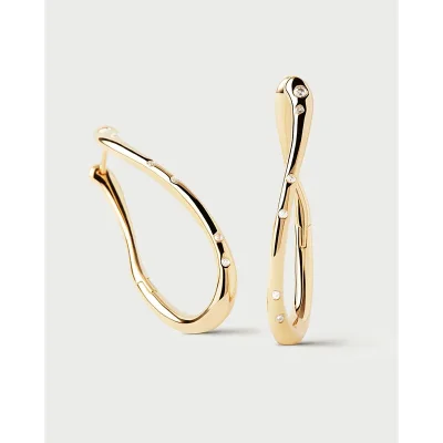 PDPAOLA AIR HOOP EARRINGS AR01-F50-U