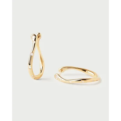 PDPAOLA AIR MINI HOOP EARRINGS AR01-F52-U