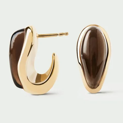 PDPAOLA QUARTZ LUNA EARRINGS AR01-G07-U