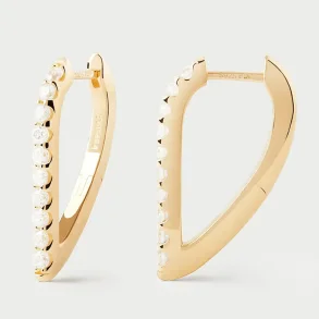 PDPAOLA GLOSS HOOP EARRINGS AR01-G27-U