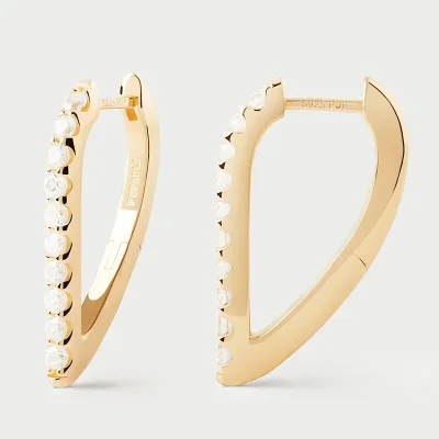 PDPAOLA GLOSS HOOP EARRINGS AR01-G27-U