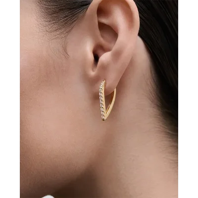 PDPAOLA GLOSS HOOP EARRINGS AR01-G27-U