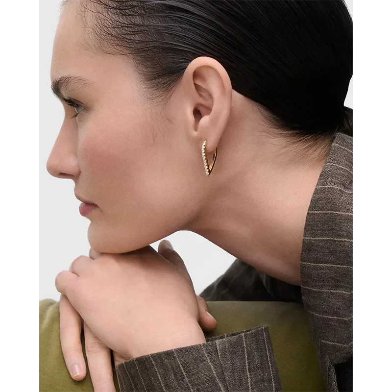 PDPAOLA GLOSS HOOP EARRINGS AR01-G27-U