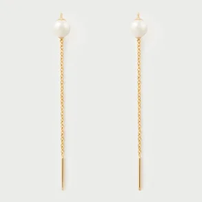 PDPAOLA PEARL LYRA EARRINGS AR01-G57-U