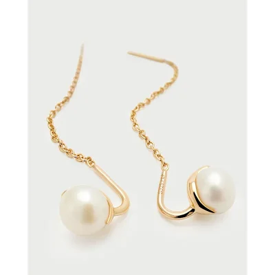 PDPAOLA PEARL LYRA EARRINGS AR01-G57-U