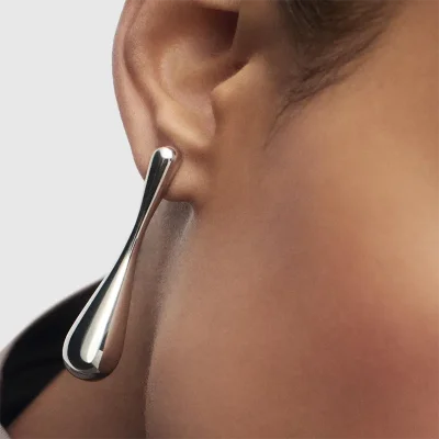 PDPAOLA GLACIER SILVER EARRINGS AR02-E19-U