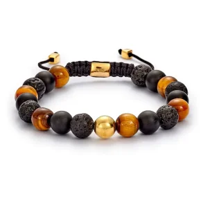 ALEXANDER LYNGGAARD LOS ANGELES BRAIDED 8MM BRACELET B00023