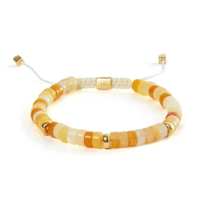 ALEXANDER LYNGGAARD TOPAZ JADE HEISHI BRAIDED 6MM BRACELET B00232