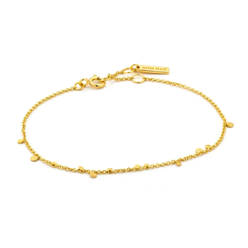 ANIA HAIE GEOMETRY MIXED DISCS BRACELET B005-02G