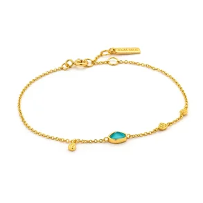 ANIA HAIE TURQUOISE DISCS BRACELET B014-01G