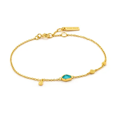 ANIA HAIE TURQUOISE DISCS BRACELET B014-01G
