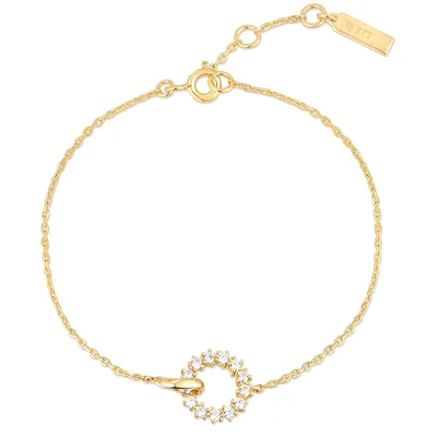 ANIA HAIE INTERLINKED CIRCLES PAVE BRACELET B056-01G